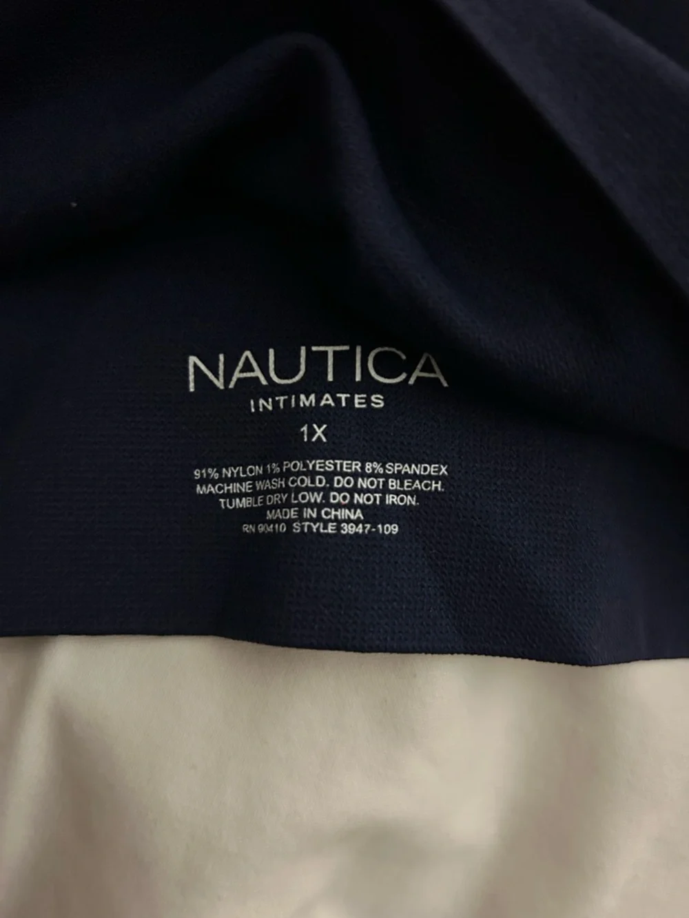 Twin Pack - Nautical Bralettes with Red, White & Blue Logo Straps - Picture 4 of 5